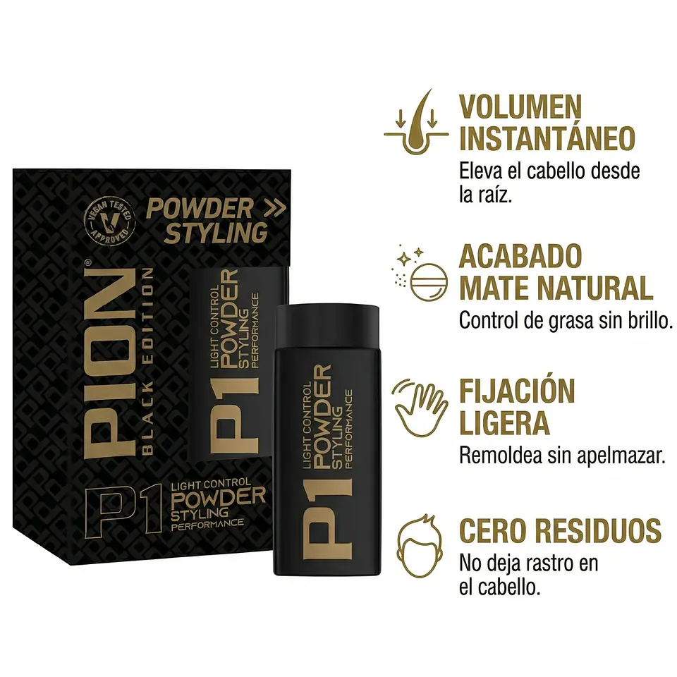 Polvo Texturizador Capilar Pion Fijador Cabello Hombre 20g 2