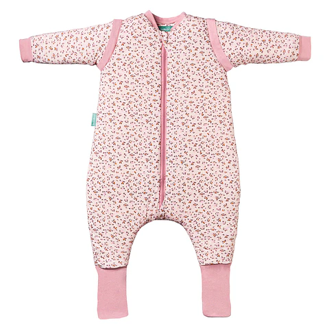 Pijama manta con mangas y calcetines antideslizantes - Misty Rose - TOG 2.5