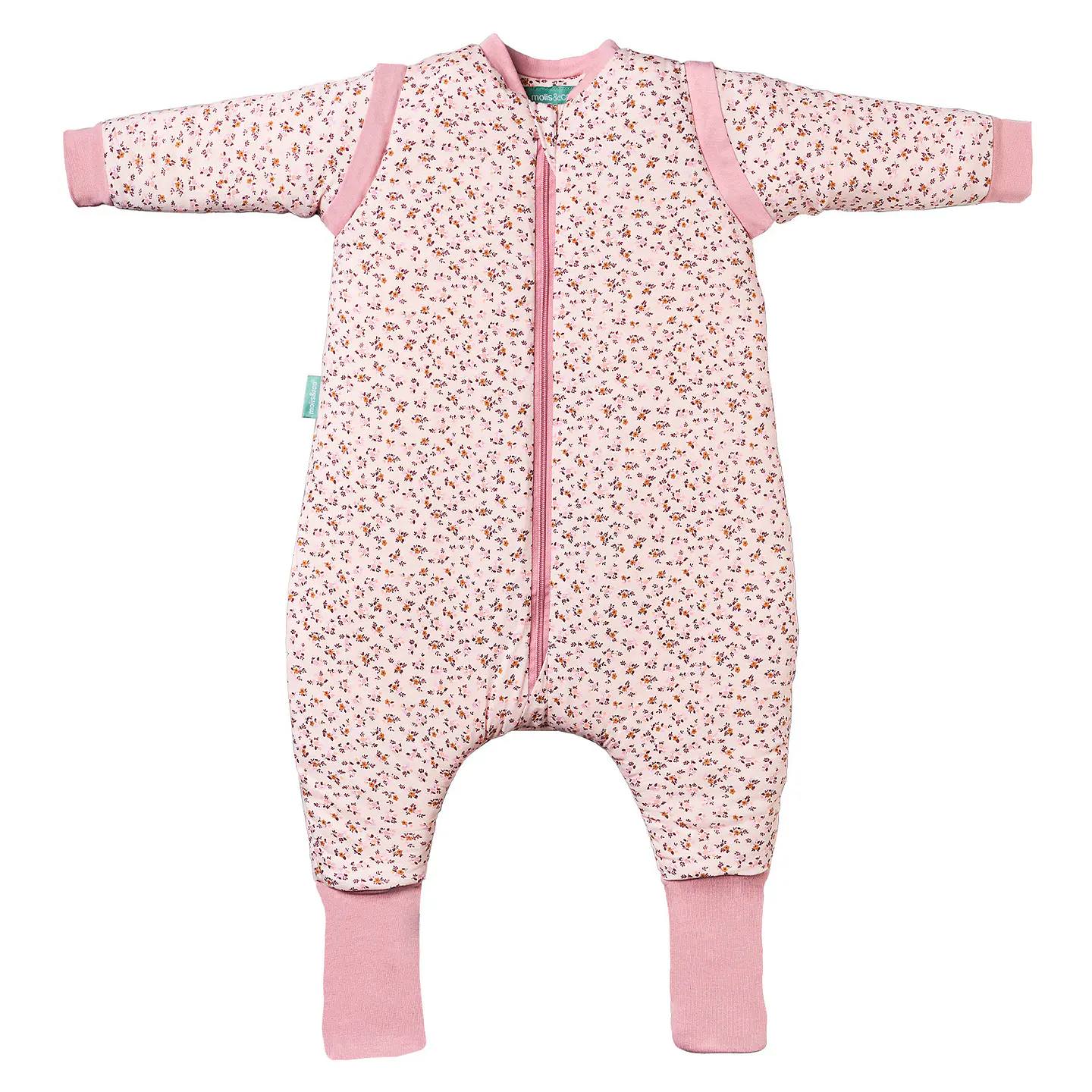 Pijama manta con mangas y calcetines antideslizantes - Misty Rose - TOG 2.5 1