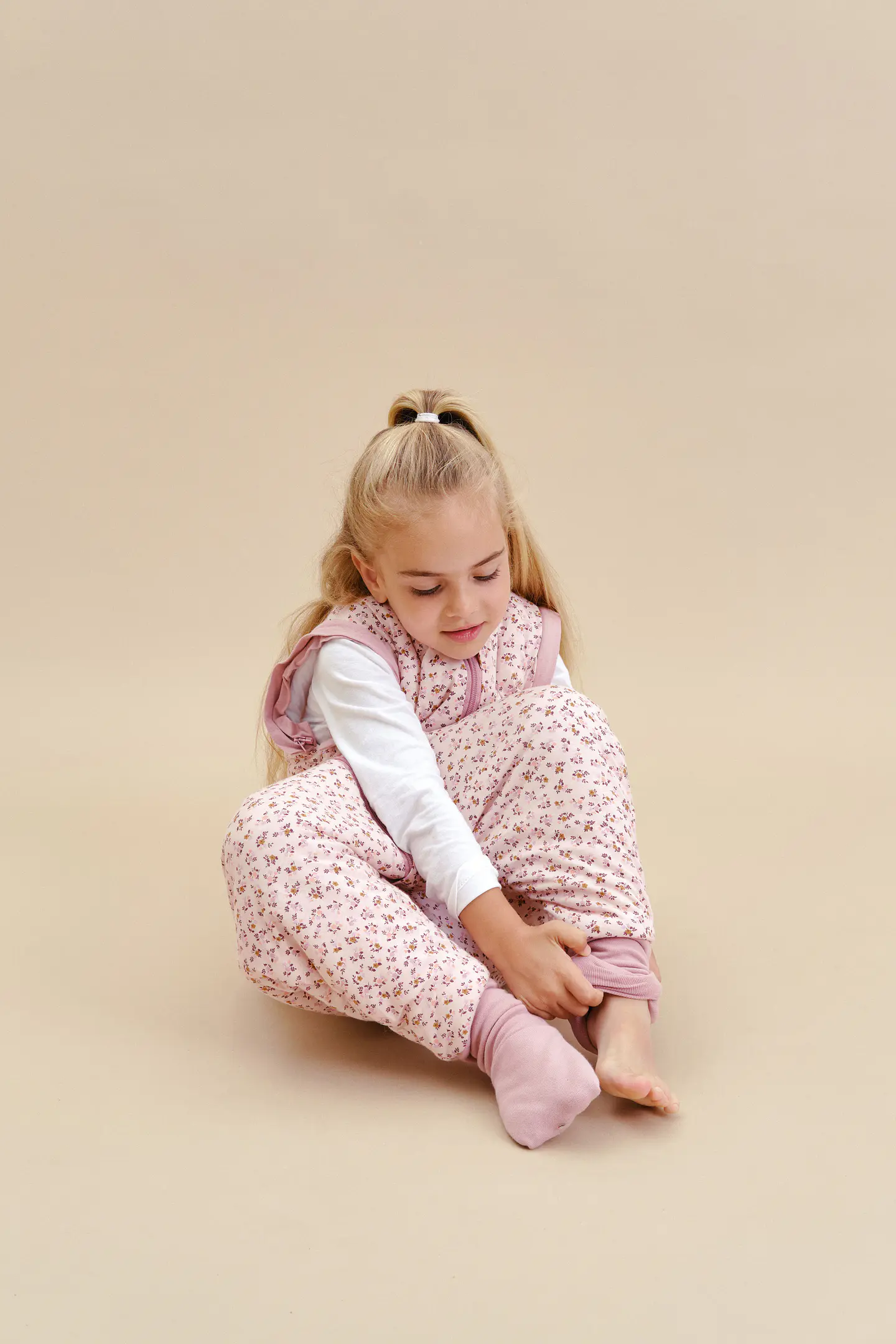 Pijama manta con mangas y calcetines antideslizantes - Misty Rose - TOG 2.5 5