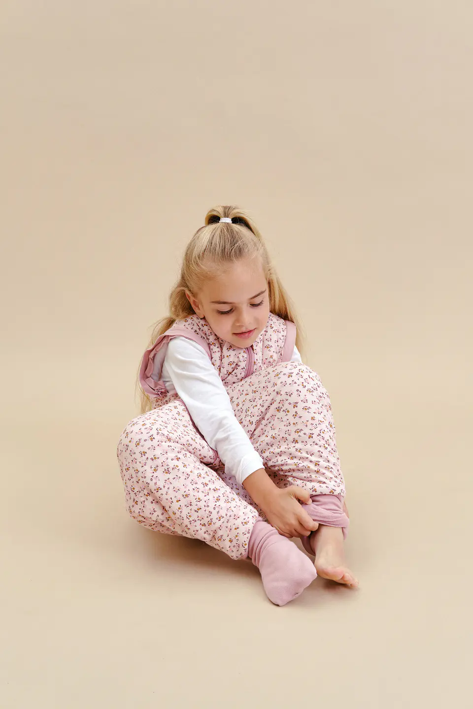 Pijama manta con mangas y calcetines antideslizantes - Misty Rose - TOG 2.5 5