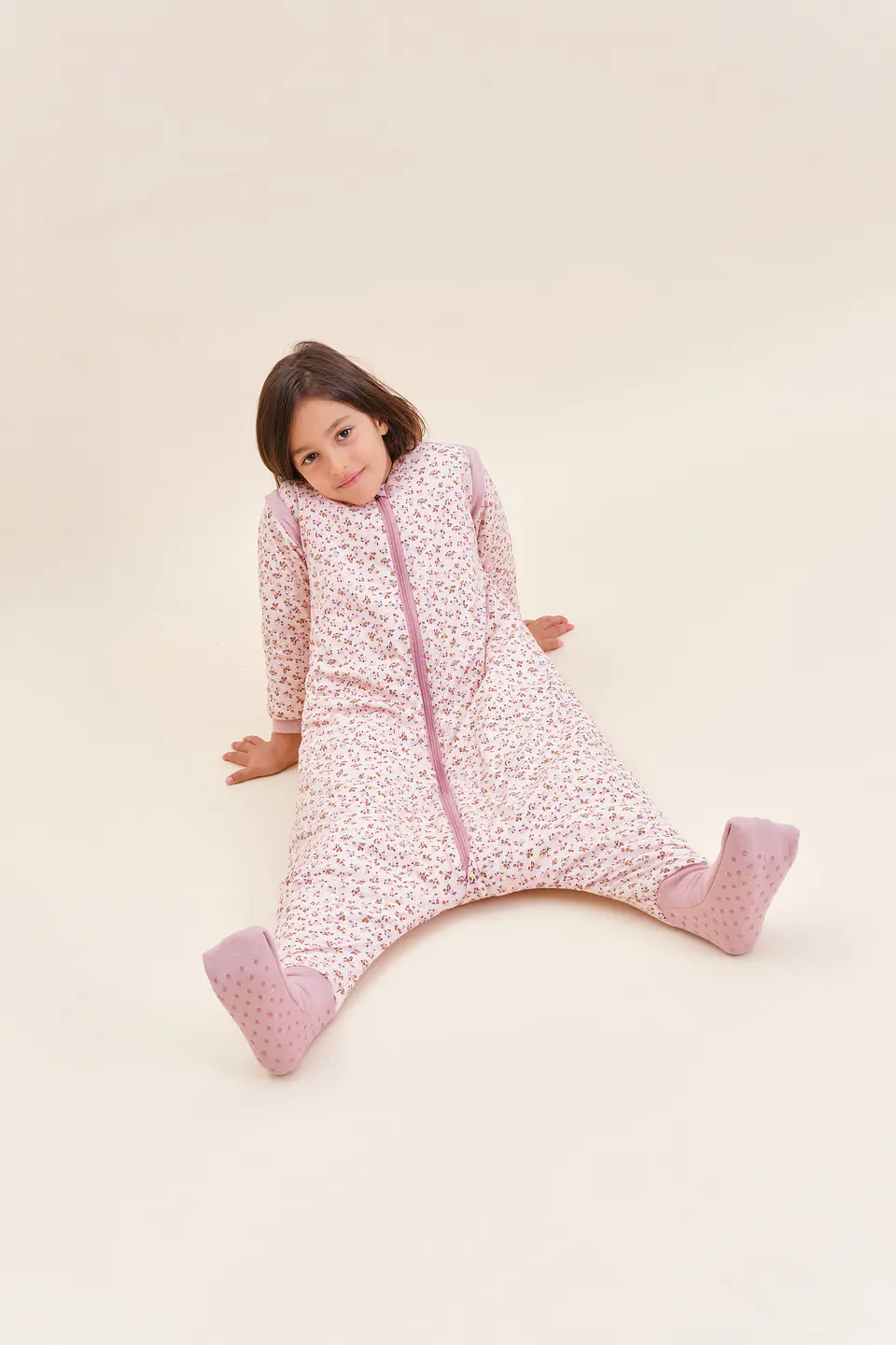 Pijama manta con mangas y calcetines antideslizantes - Misty Rose - TOG 2.5 2
