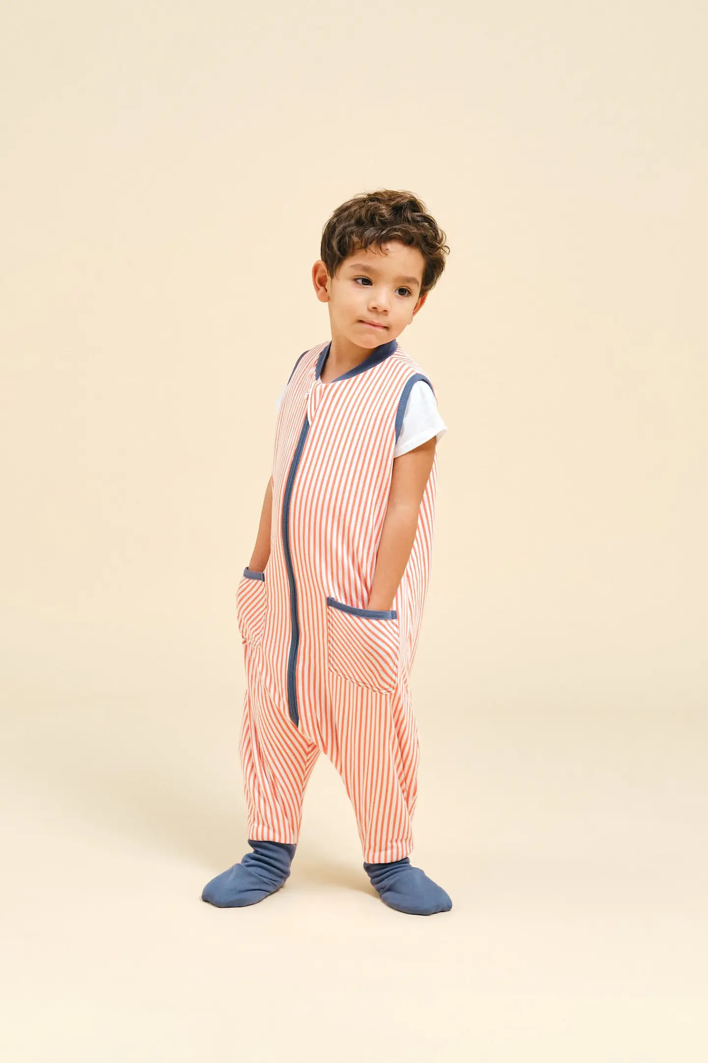 Pijama manta con calcetines antideslizantes - Sailor Orange - TOG 1 10