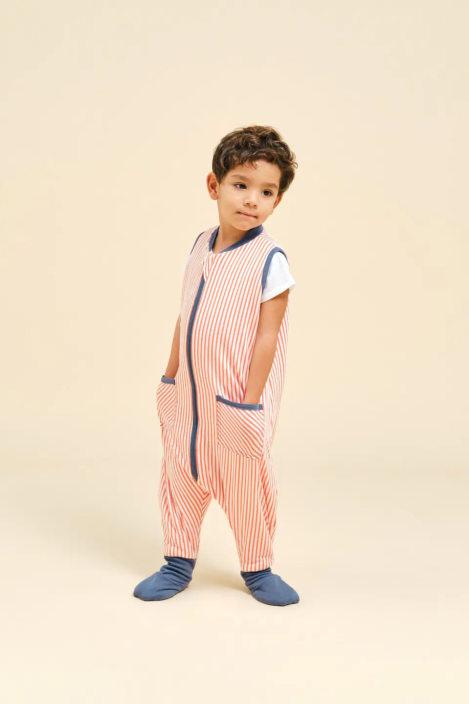 Pijama manta con calcetines antideslizantes - Sailor Orange - TOG 1 10
