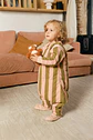 Pijama manta con mangas y calcetines antideslizantes - Kakhi & Rose Stripes - TOG 2.5 - Miniatura 6