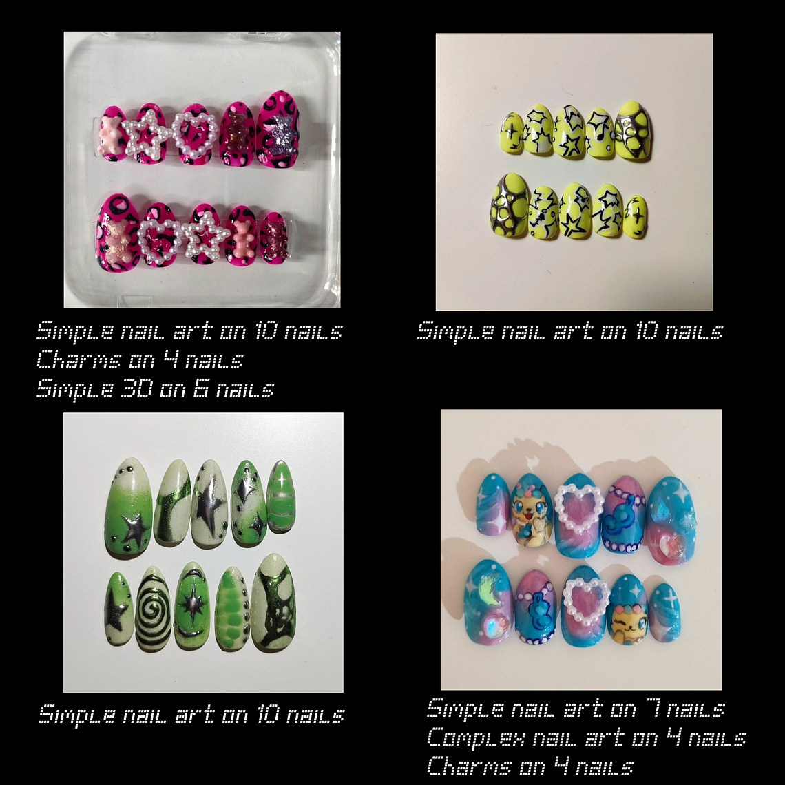 Custom Press-ons Set 4