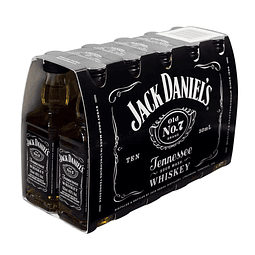Miniaturas Jack Daniels Tradicional N°7 Pack 10 unidades Original