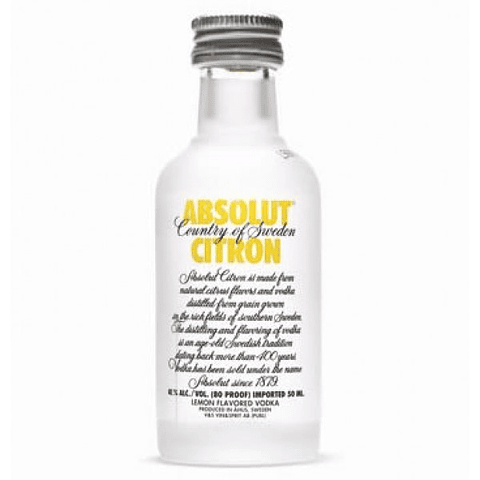   9 Miniaturas  Absolut  Vodka 40°   50 ml Diferentes Variedades 