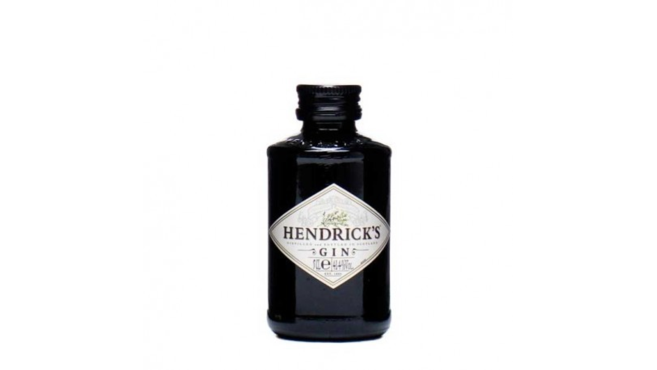 Miniatura Gin Hendrick Premium 50 ml  Original Envase vidrio  1