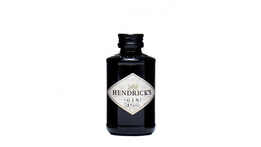 Miniatura Gin Hendrick Premium 50 ml  Original Envase vidrio  1