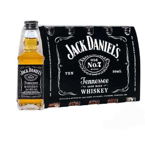 Miniaturas Jack Daniels Tradicional N 7 10 unid Botella de vidrio Edición especial