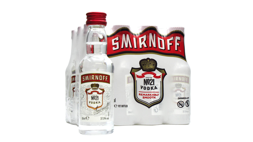  Miniaturas Vodka Smirnoff  12 unidades 50 ml 1