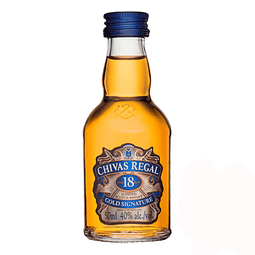 Miniatura Whisky Chivas Regal 18 Años 50 ml 