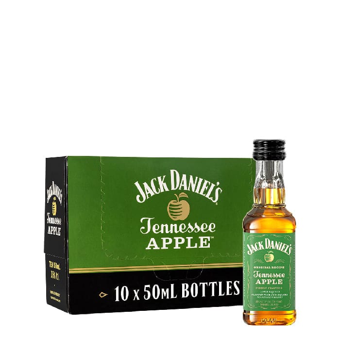 Miniaturas Jack Daniels Apple 50 ml Pack 10 unidades