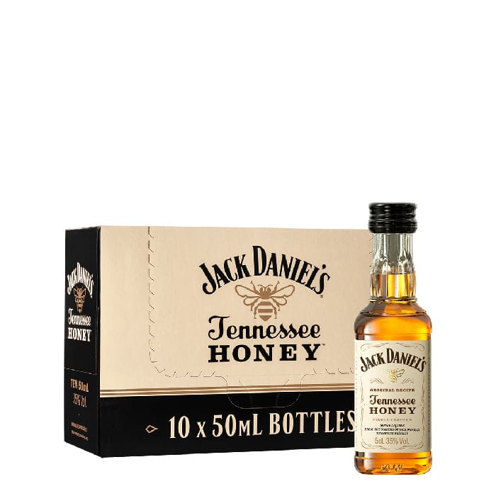 Pack 10 Miniaturas Whisky Jack Daniels Honey 50 ml Original