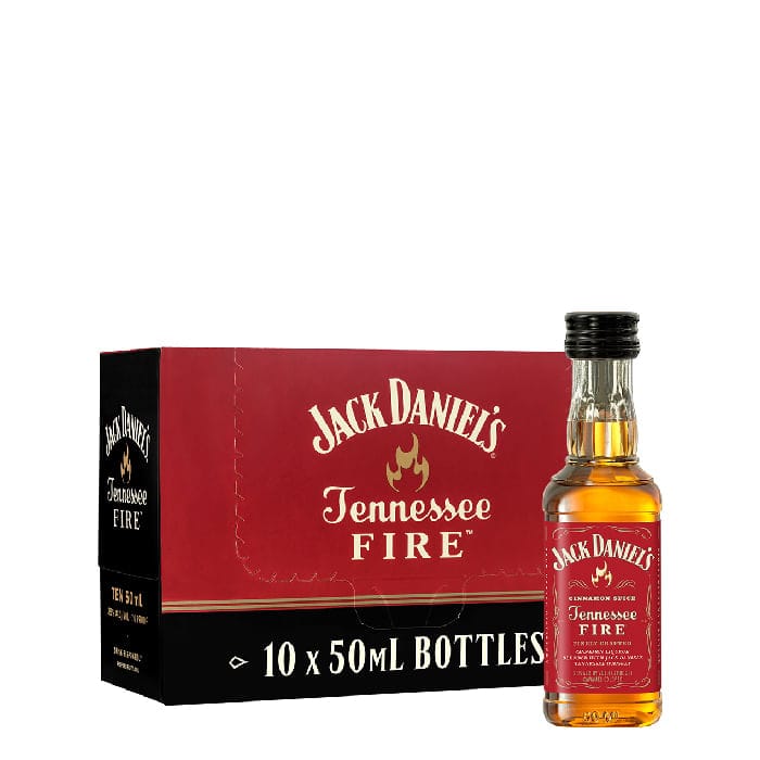 Miniaturas Whisky Jack Daniels Fire 50ml  10 unidades