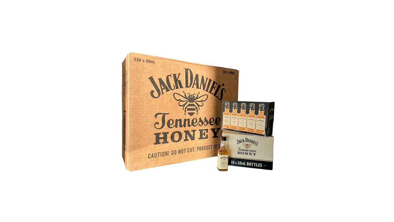 Whisky Jack Daniel’s Honey - 50 ml, Por Mayor Caja 120 miniatura Original. 1