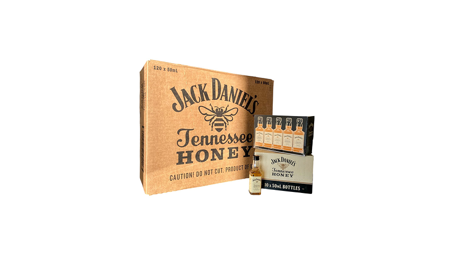 Whisky Jack Daniel’s Honey - 50 ml, Por Mayor Caja 120 miniatura Original. 1