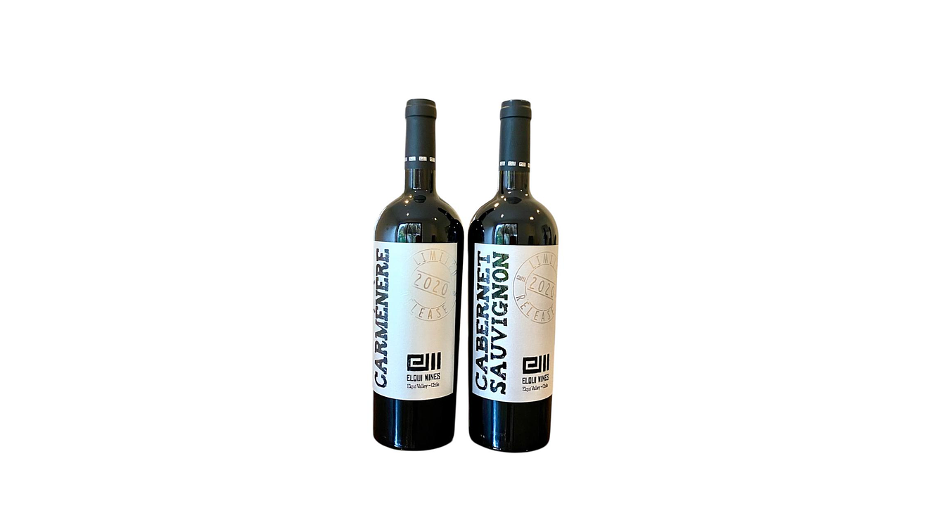 2 Vinos Premium Carmenere & Cabernet Sauvignon 2020 Elqui Wines 750 ml 1