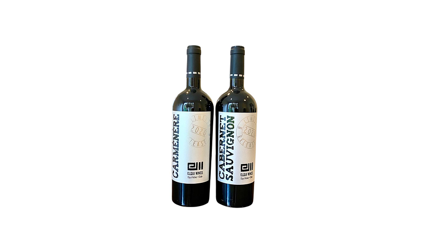  2 Vinos Premium Carmenere & Cabernet Sauvignon 2020 Elqui Wines 750 ml 1