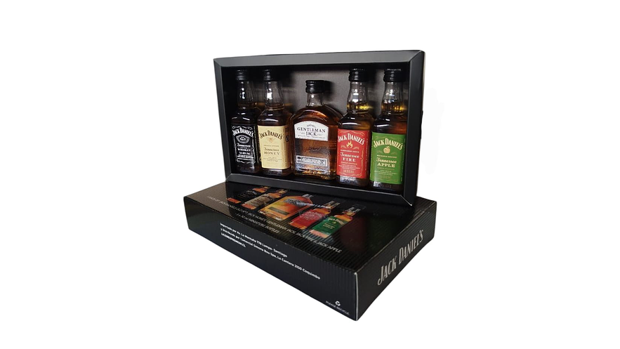 Colección 5 miniaturas Whisky Jack Daniels 50 ml  1