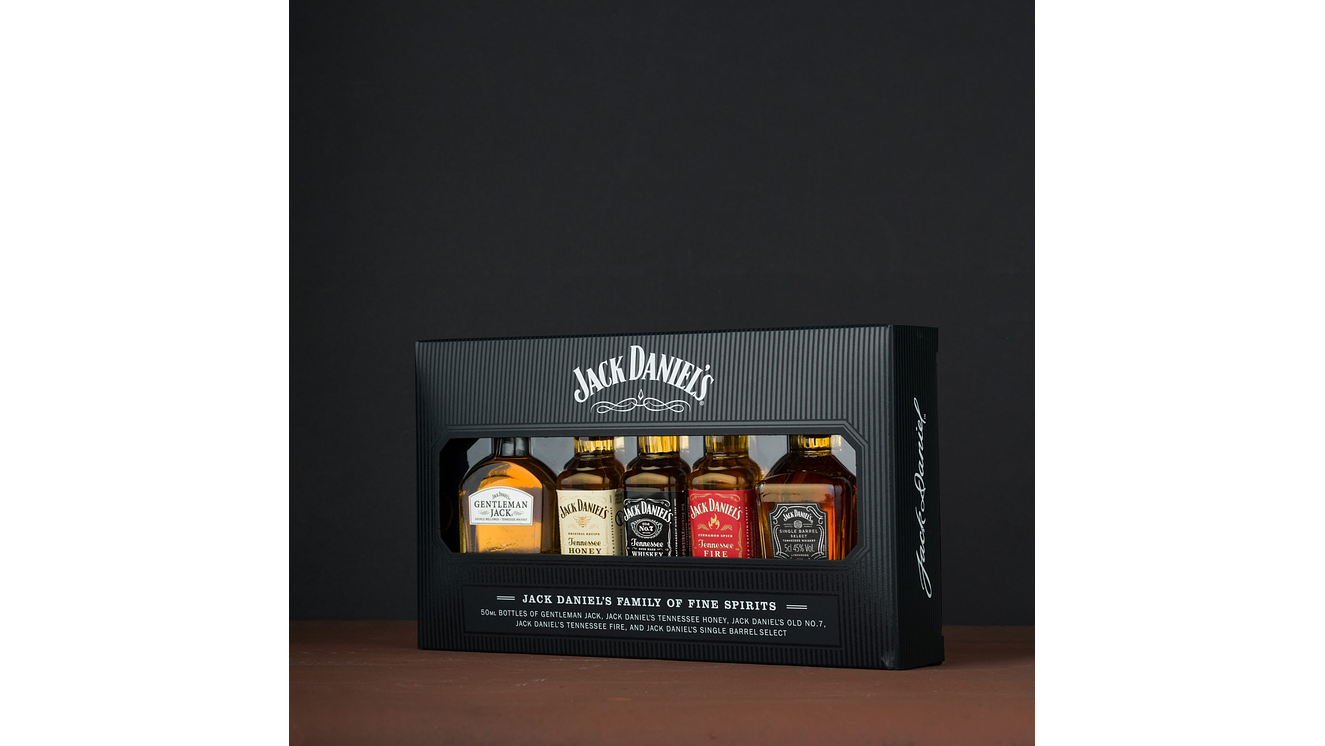 Pack Colección 5 Miniaturas  Whisky Jack Daniel´s ideal para Regalo  3