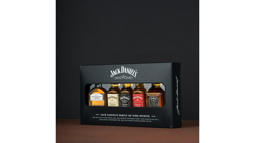 Pack Colección 5 Miniaturas  Whisky Jack Daniel´s ideal para Regalo  3