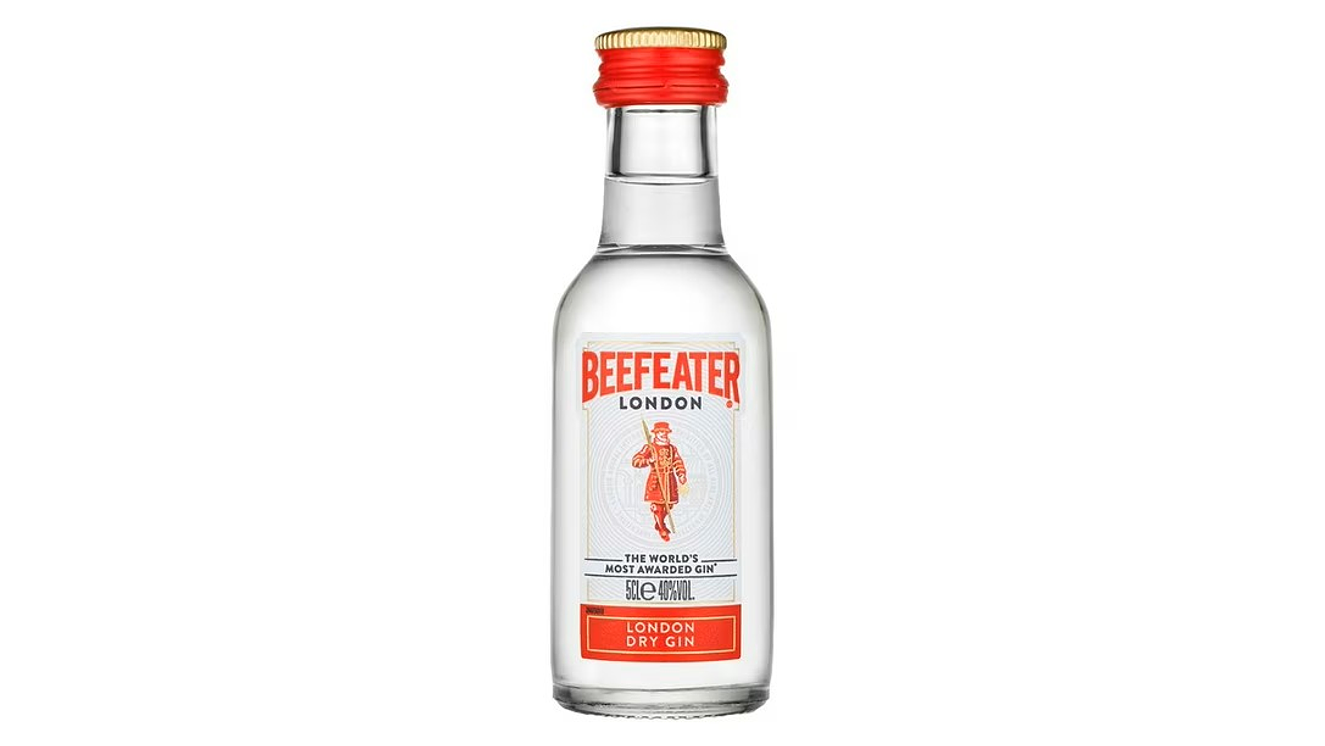 10 Miniaturas Gin Beefeater  London Botella Vidrio 50ml  1