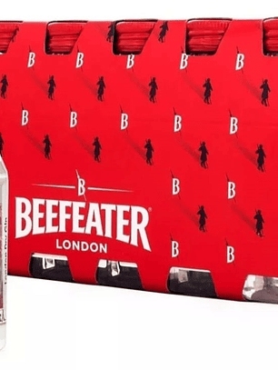 Pack 12 Miniaturas Gin Beefeater  London Botella Vidrio 50ml 