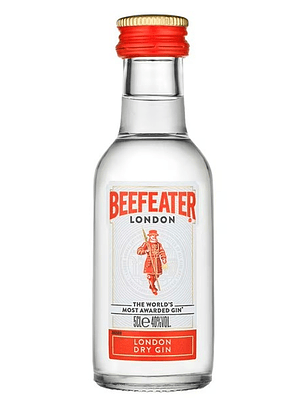Pack 12 Miniaturas Gin Beefeater  London Botella Vidrio 50ml 