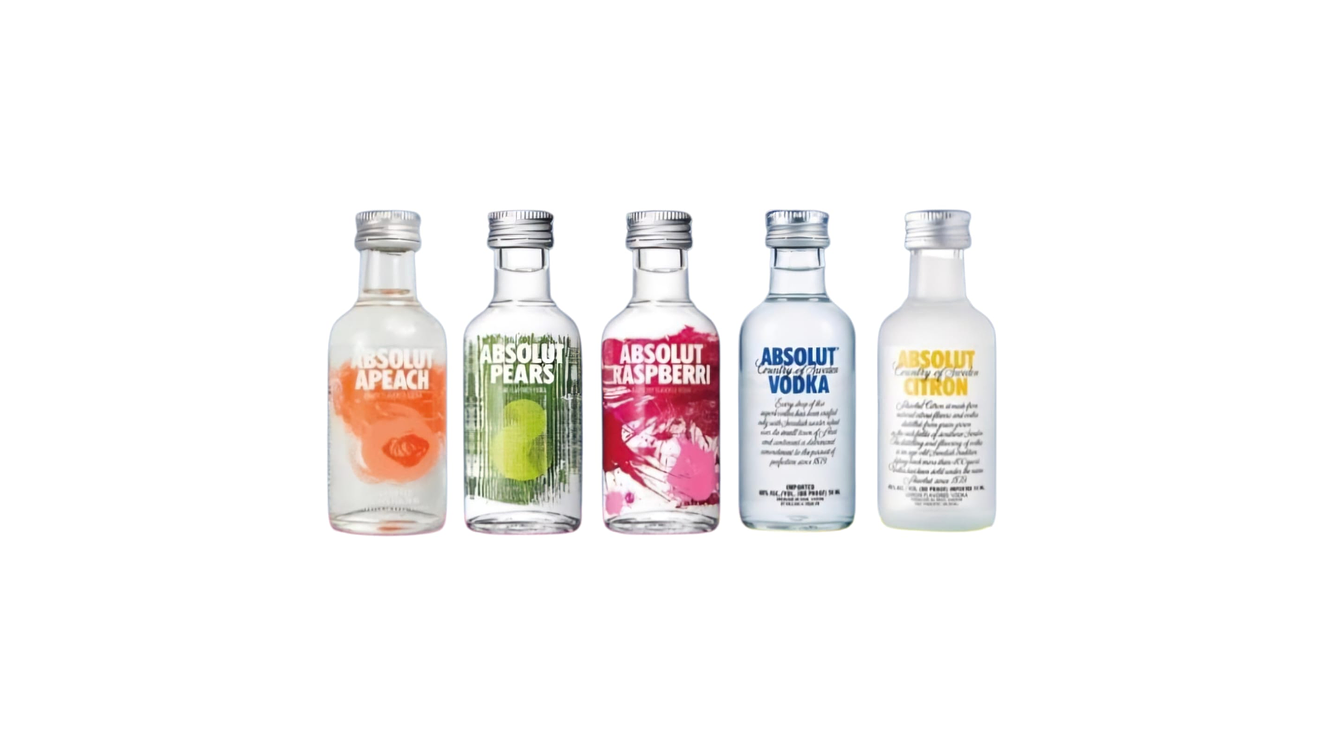 Miniaturas Vodka Absolut Para regalar 50 ml  2