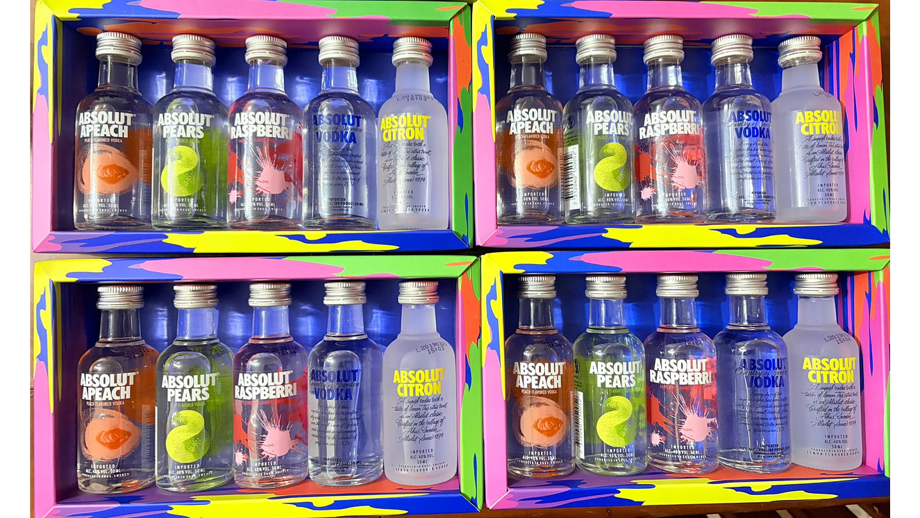 Miniaturas Vodka Absolut Para regalar 50 ml  3