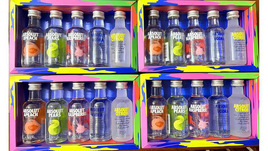 Miniaturas Vodka Absolut Para regalar 50 ml  3