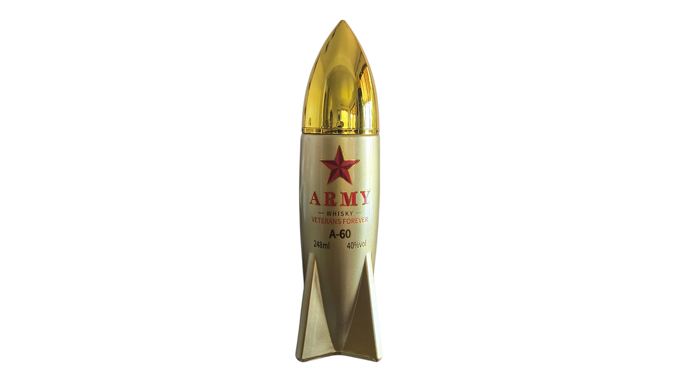 Whisky Army A-60 40% 248 Ml Botella Vidrio Premium 1