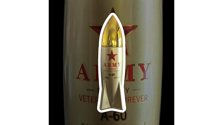 Whisky Army A-60 40% 248 Ml Botella Vidrio Premium 2