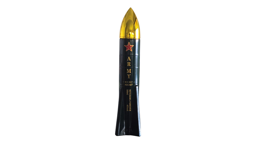Whisky Army  Rocket 40° 500 ML Botella Vidrio Premium 1
