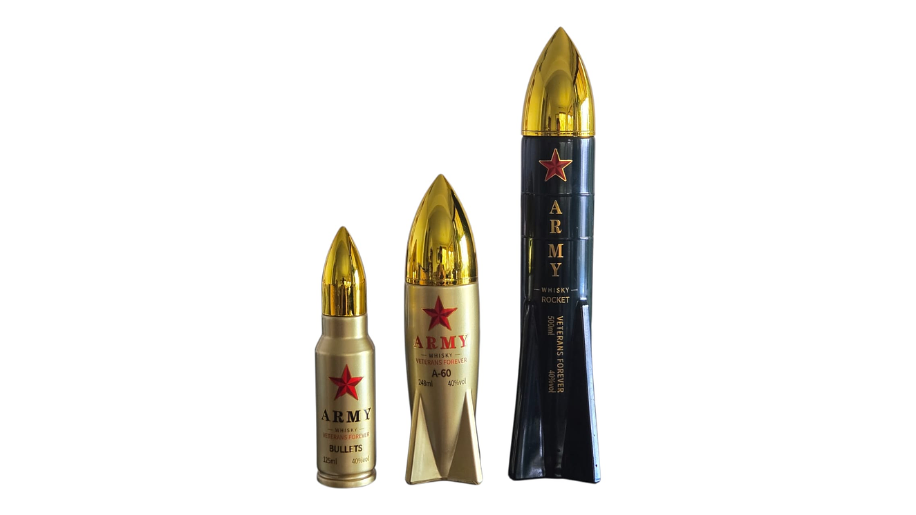 Whisky Army  Rocket 40° 500 ML Botella Vidrio Premium 2