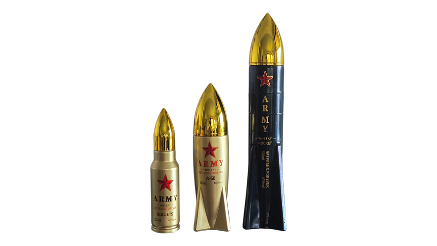 Whisky Army  Rocket 40° 500 ML Botella Vidrio Premium 2