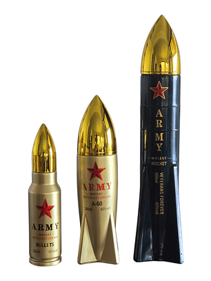 Whisky Army  Rocket 40° 500 ML Botella Vidrio Premium
