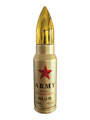 Whisky Army Bullet 40° 125 ML Botella Vidrio 