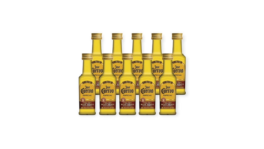 Pack 10 Miniaturas Tequila Jose Cuervo reposado 50 ml 1
