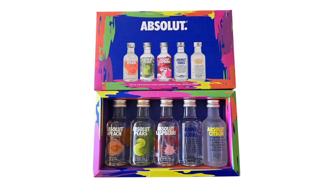 Miniaturas Vodka Absolut Para regalar 50 ml  1