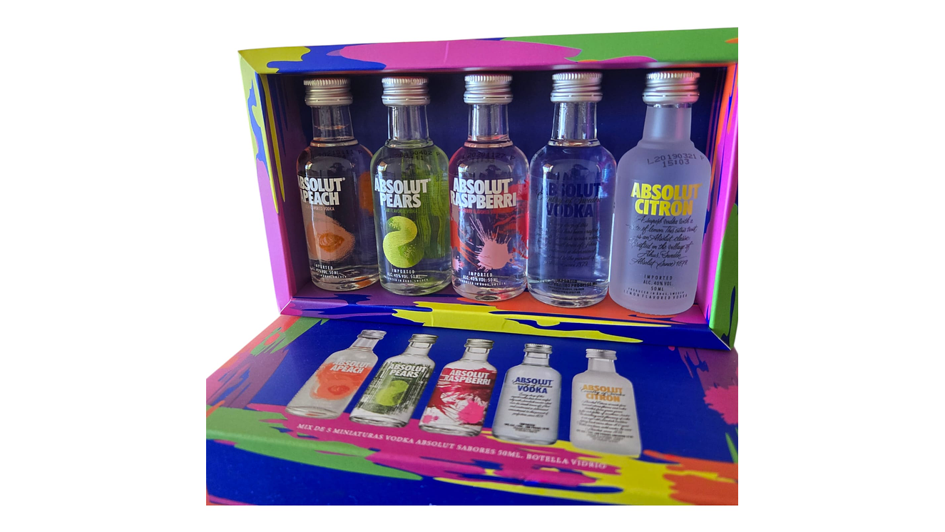 Miniaturas Vodka Absolut Para regalar 50 ml  2