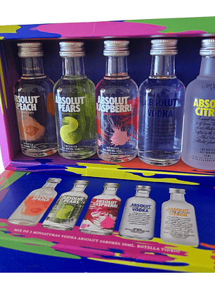 Miniaturas Vodka Absolut Para regalar 50 ml 
