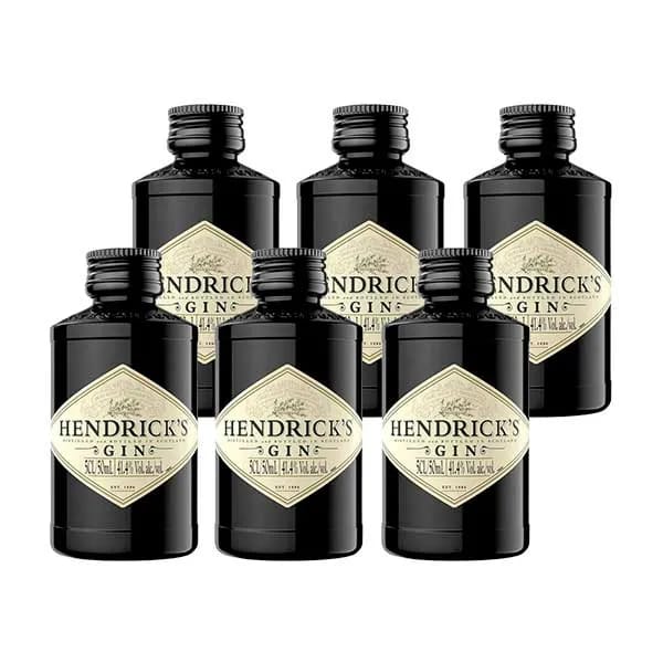 6 Miniaturas Hendricks Gin 50 ml