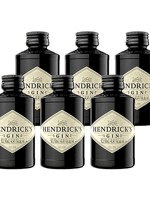 6 Miniaturas Hendricks Gin 50 ml