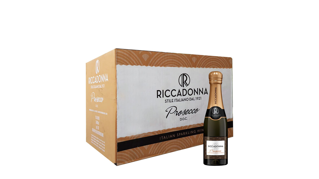 Caja de 24  Espumantes Riccadonna 200 ml Prosecco 1