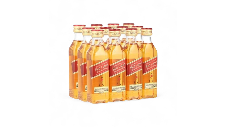  Pack 12 Miniaturas Whisky Johnnie Walker Red Label 50 ml 1