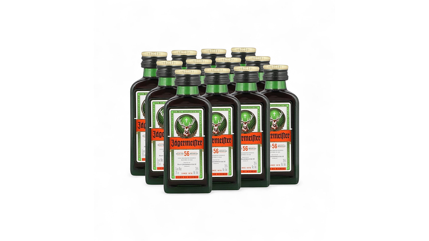  12 Miniaturas de Jagermeister botella vidrio OFERTA 1