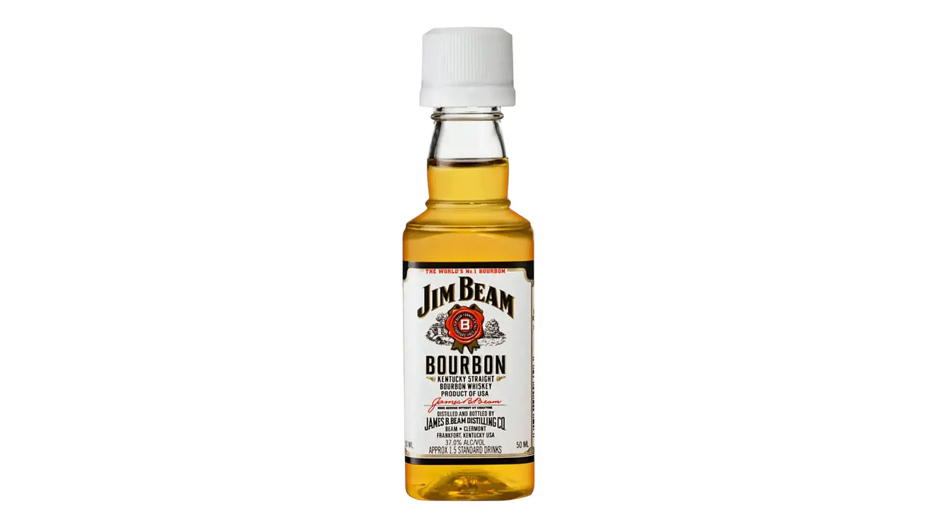 Miniatura Whisky Jim Beam Bourbon White 50 Ml  1